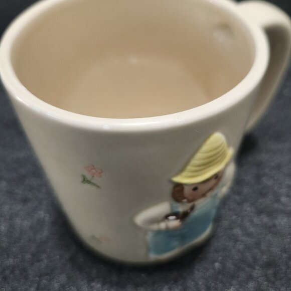 Farmer & Wife Salt & Pepper Shakers with Farmer Coffee Mug OTAGIRI Hand Crafted - Picture 11 of 16